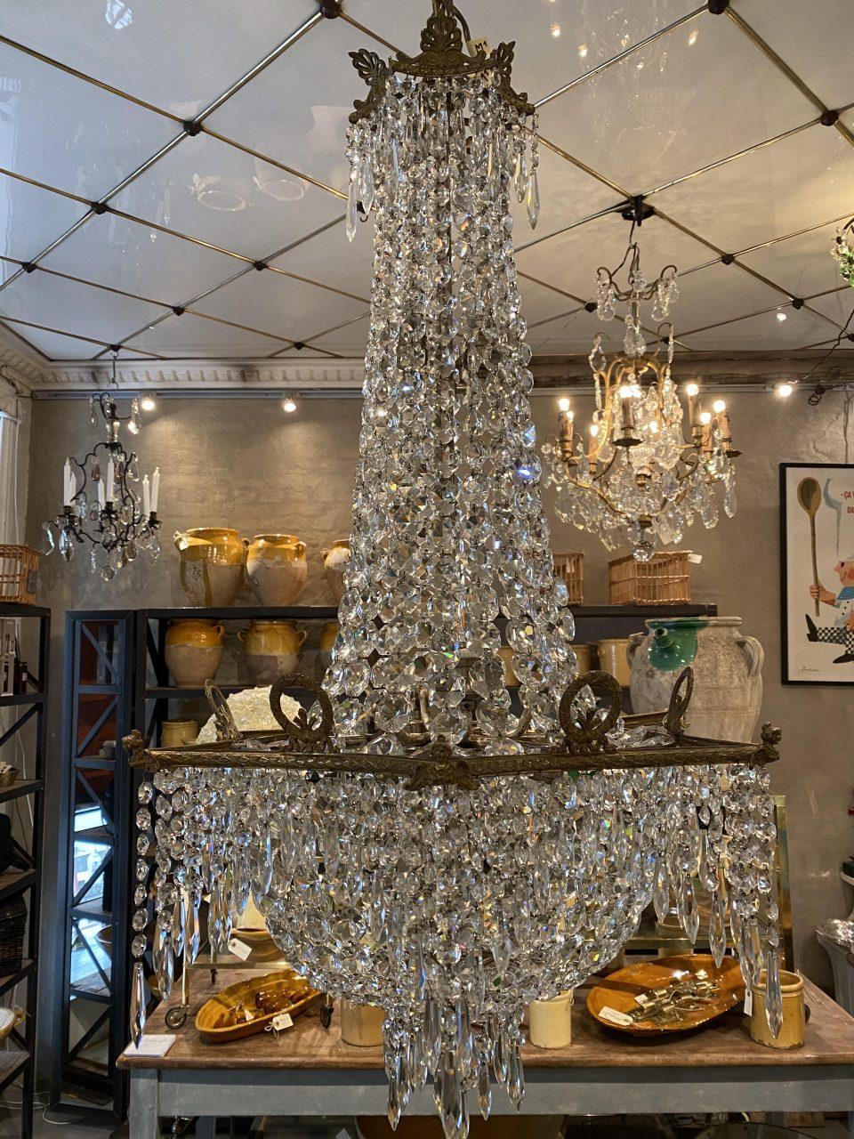 Opulant Large Antique Chandelier, 1900, France In Good Condition In Copenhagen K, DK