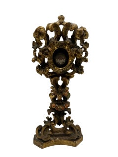 Opulent 18th Century Baroque Reliquary of Blood of Saint St. Francis '15th Cent'