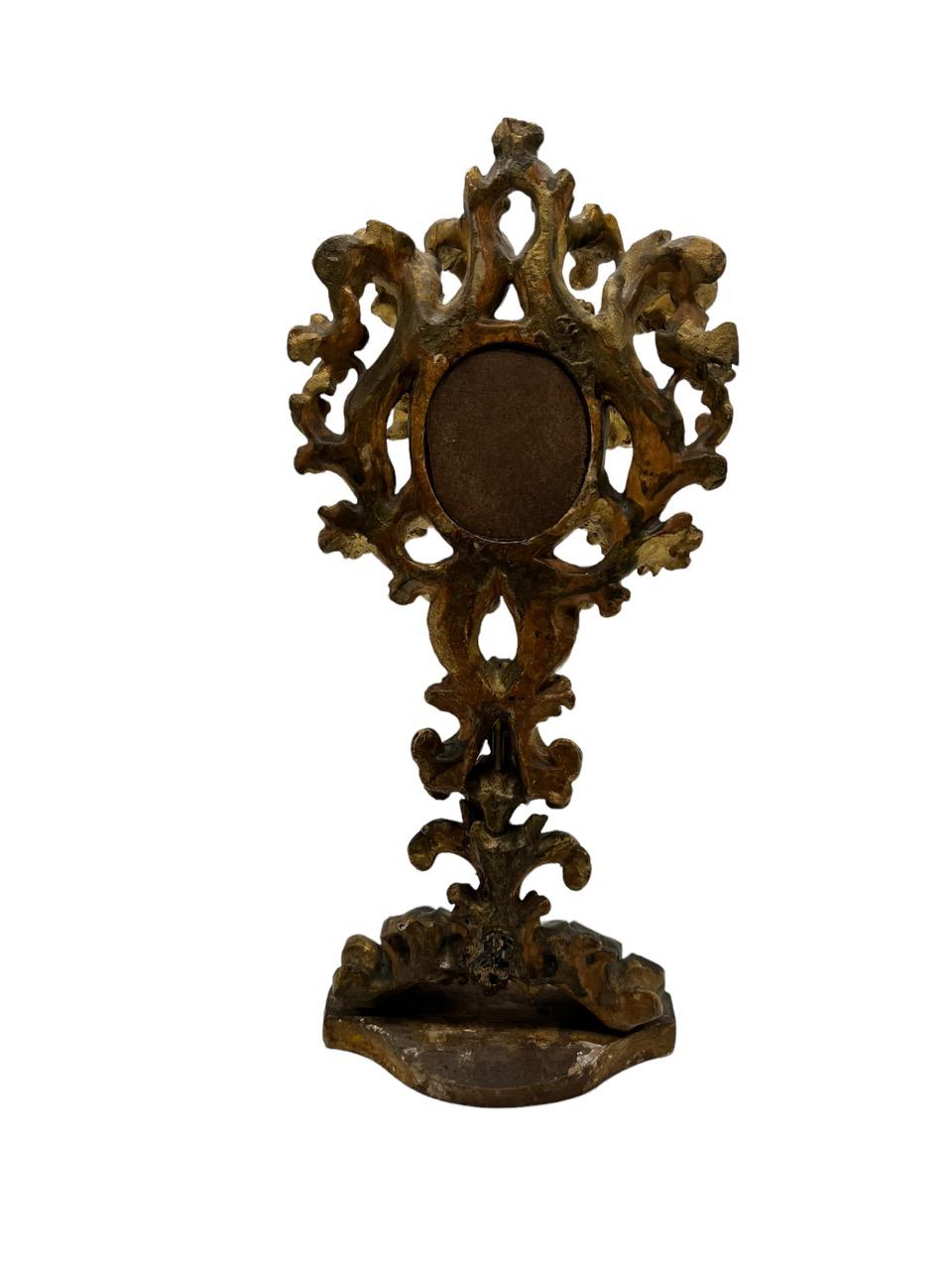 Opulent 18th Century Baroque Reliquary of Blood of Saint St. Francis '15th Cent' 2