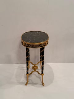 Opulent 19th Century Bronze Mounted Gueridon Table with Marble Top