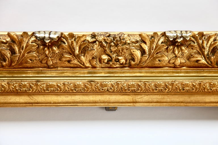 Opulent 19th Century Frame in French Louis XV Style Gilded Gesso Frame