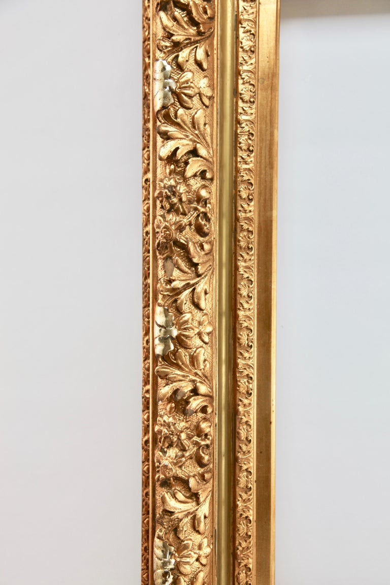 Opulent 19th Century Frame in French Louis XV Style Gilded Gesso Frame