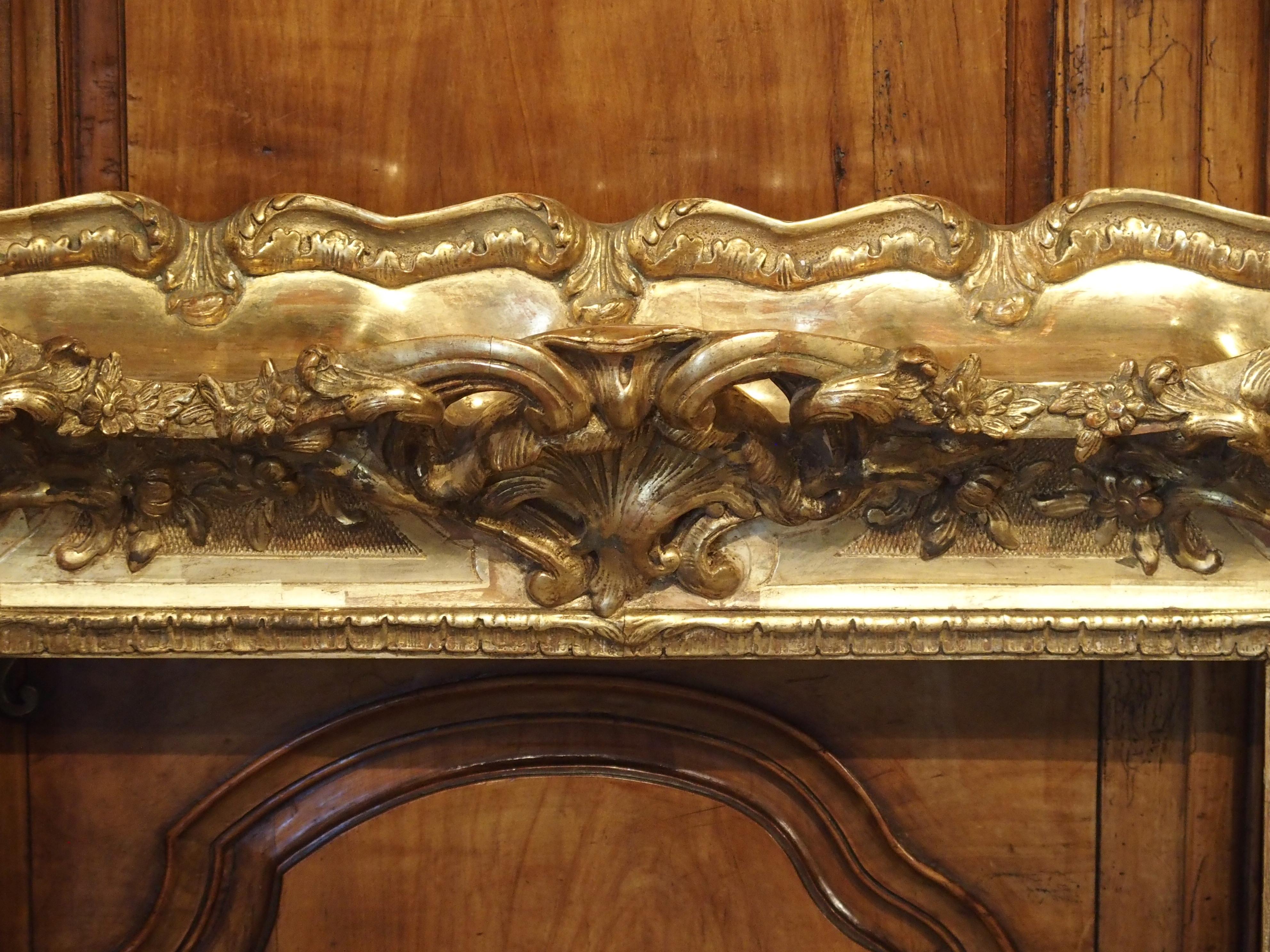 Opulent 19th Century French Louis XV Style Gold Leaf, Giltwood and Plaster Frame In Good Condition In Dallas, TX