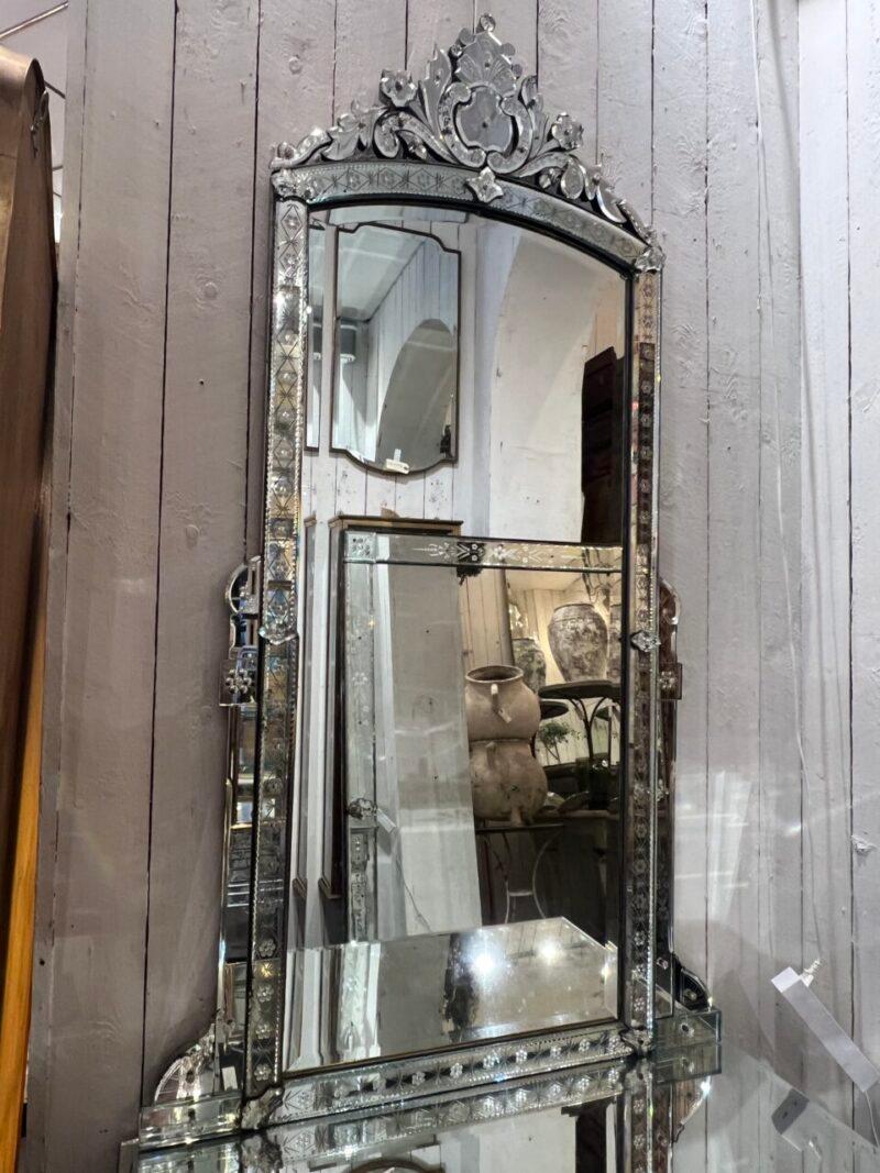 French Opulent Art Deco Style Mirror Console-1920s France For Sale
