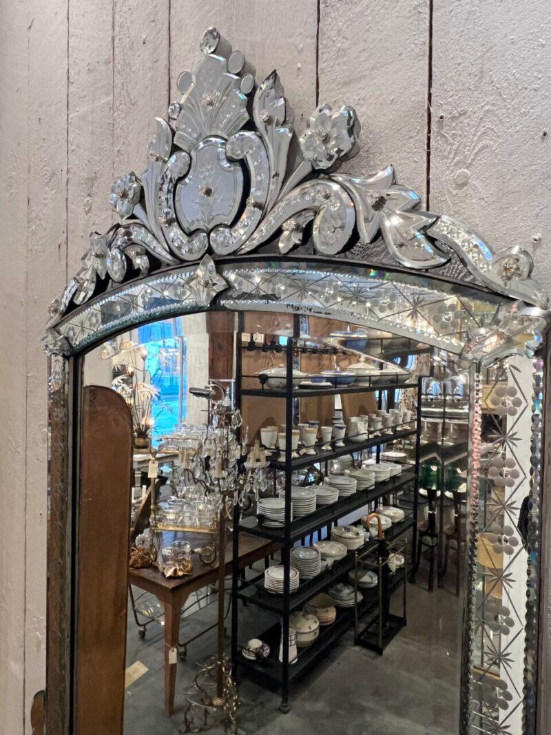 20th Century Opulent Art Deco Style Mirror Console-1920s France For Sale