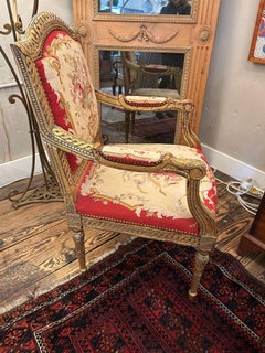 Opulent Giltwood & Tapestry Armchair Made for Royalty