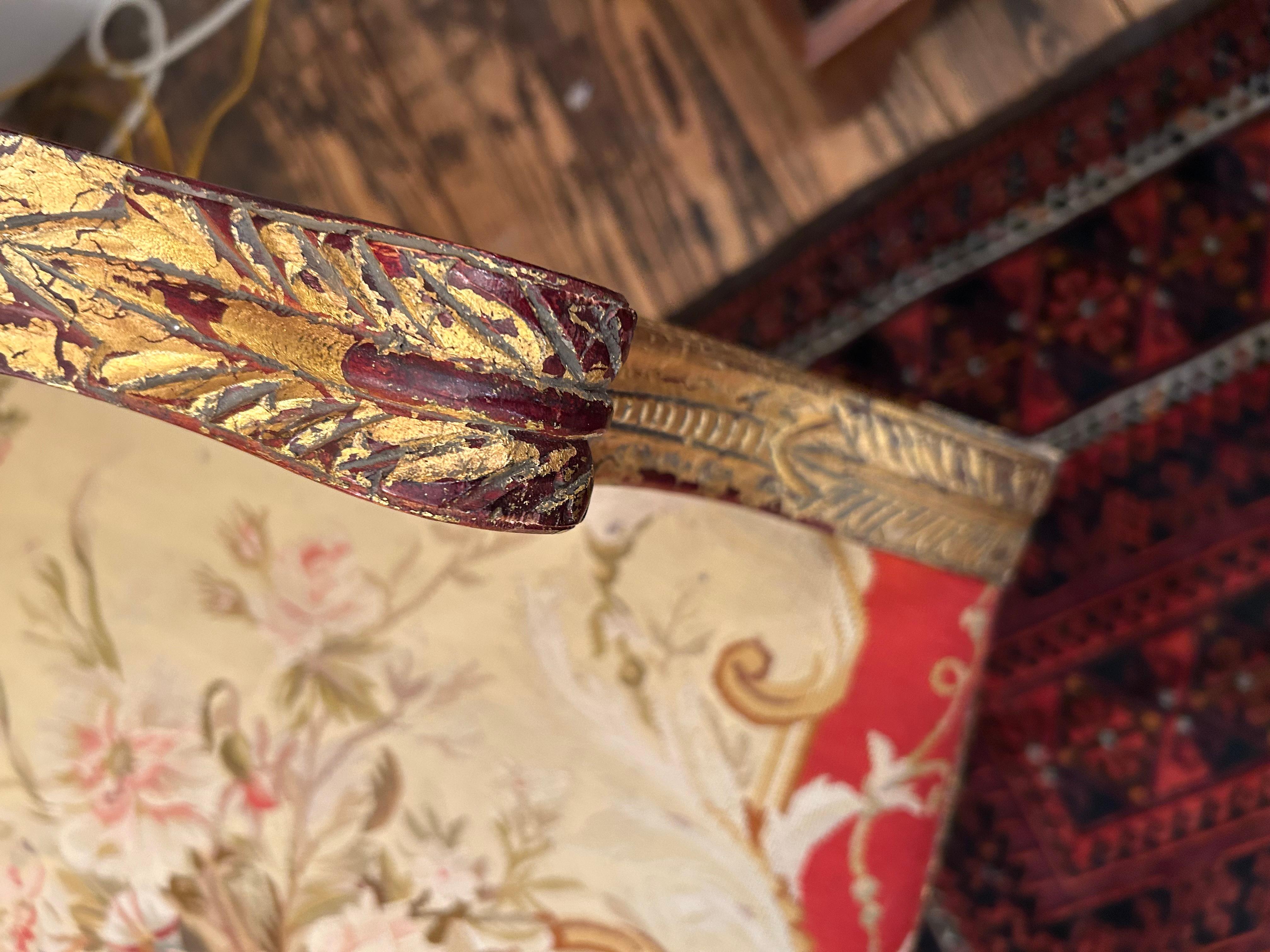 Opulent Giltwood & Tapestry Armchair Made for Royalty For Sale 1