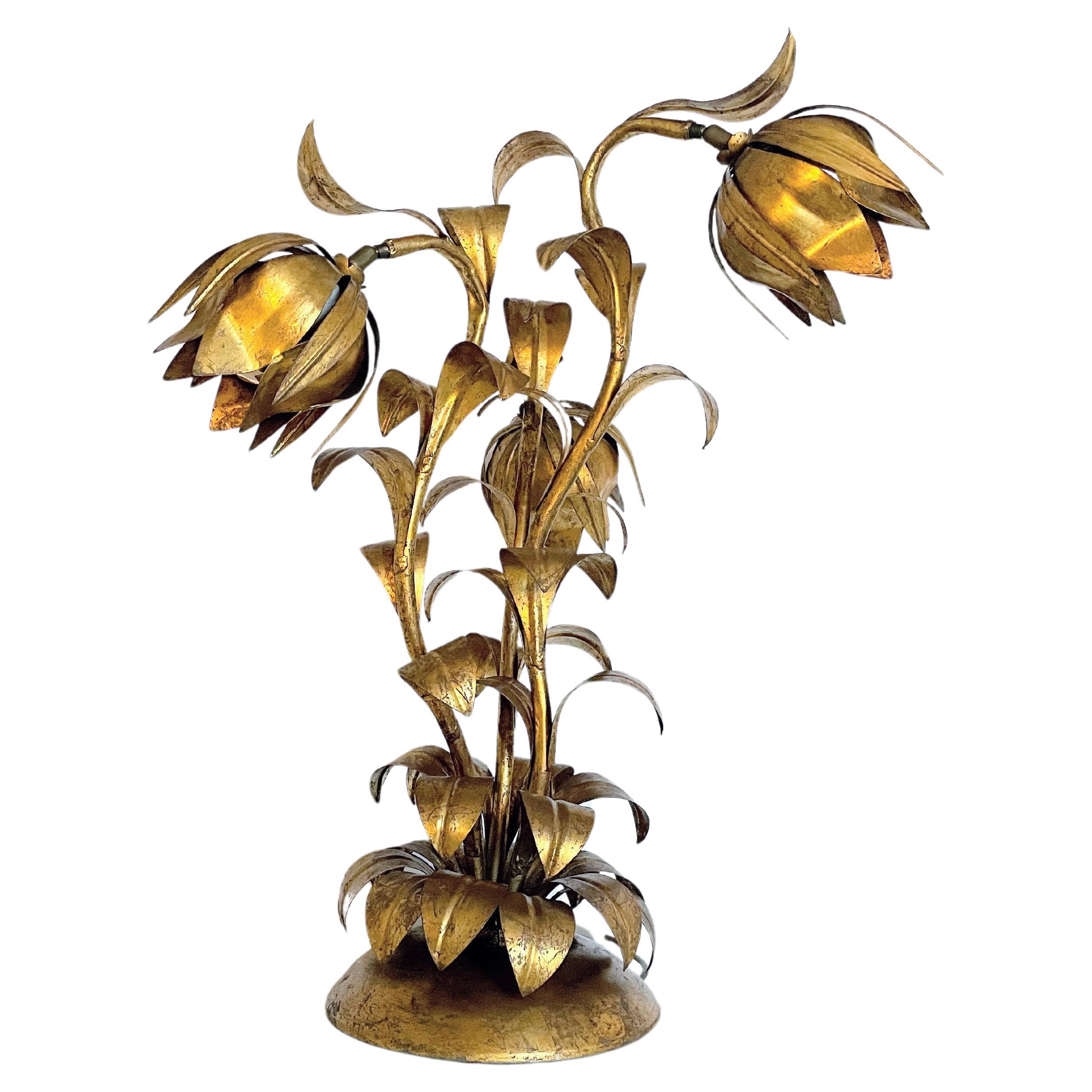 Opulente Hollywood-Regency-Tischlampe im Florentine-Stil 
