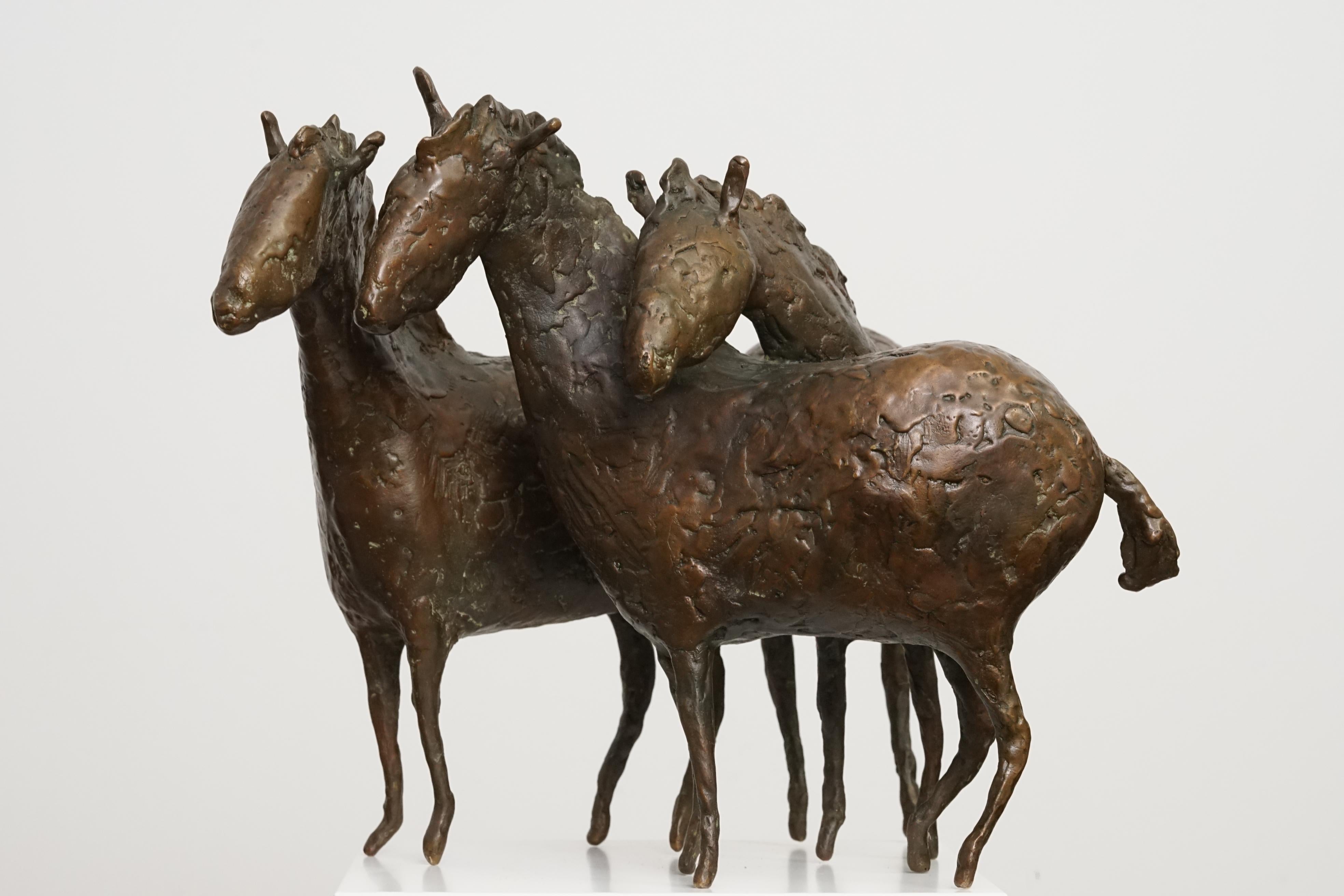 Caballo opulento bronce de Wolfgang Binding 2002 Bronce en venta