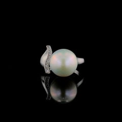 Opulent Ocean Sterling Silver Pearl Ring