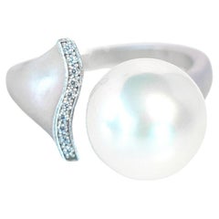 Opulent bague océan en argent sterling et perles