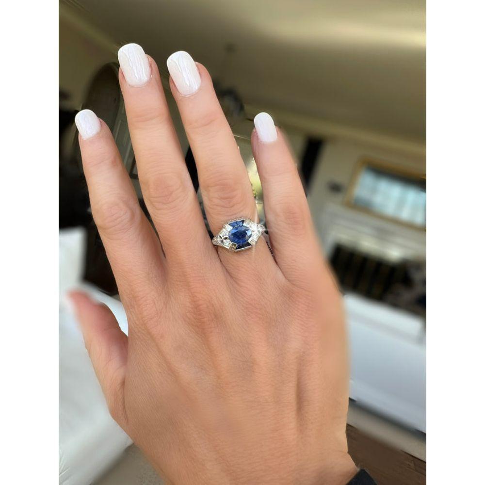 Women's Opulent Sapphire and Diamond Ring