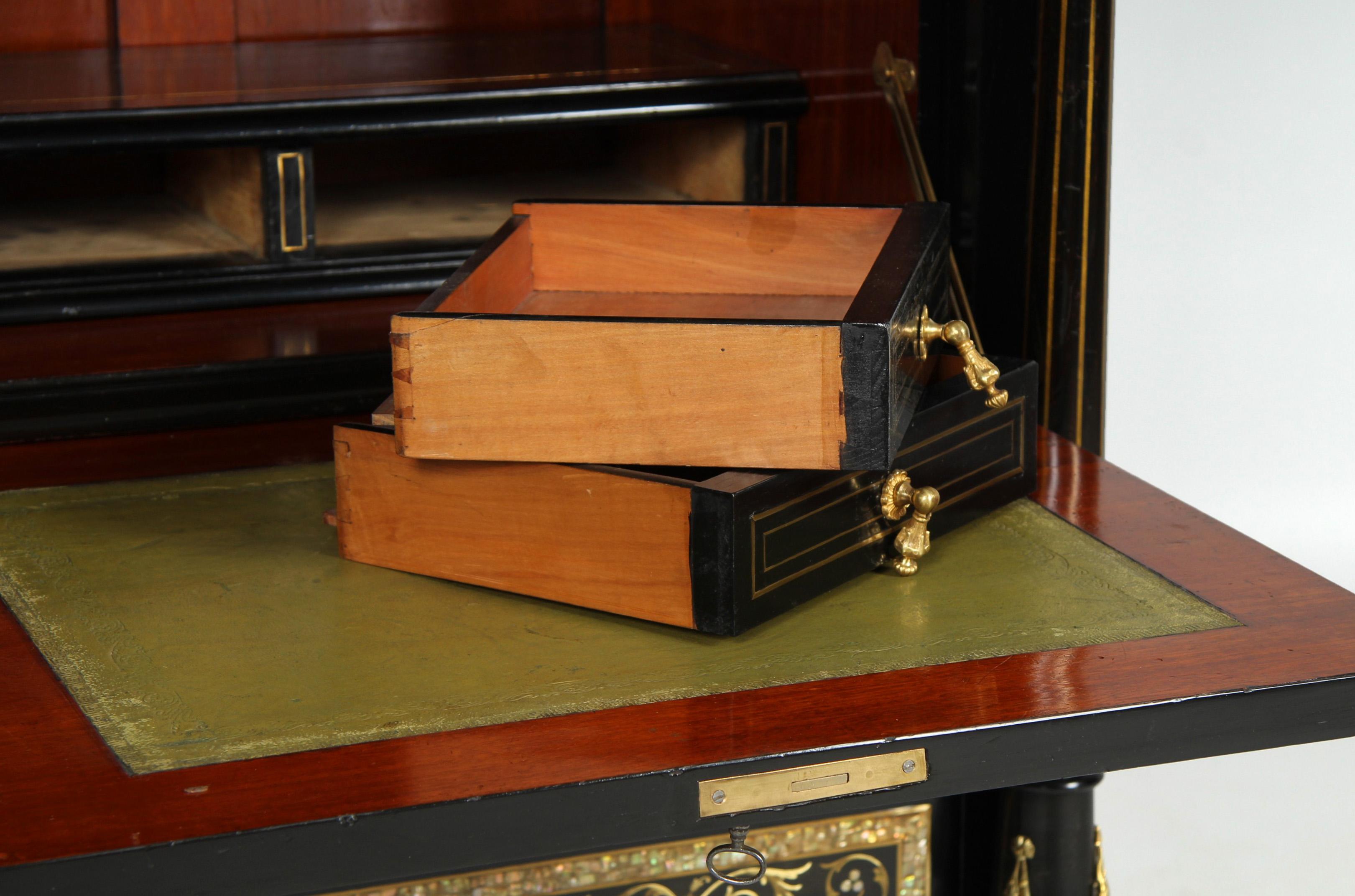 Opulent Secretary in Napoleon III - Makart Style, Vienna, circa 1880 in vendita 3