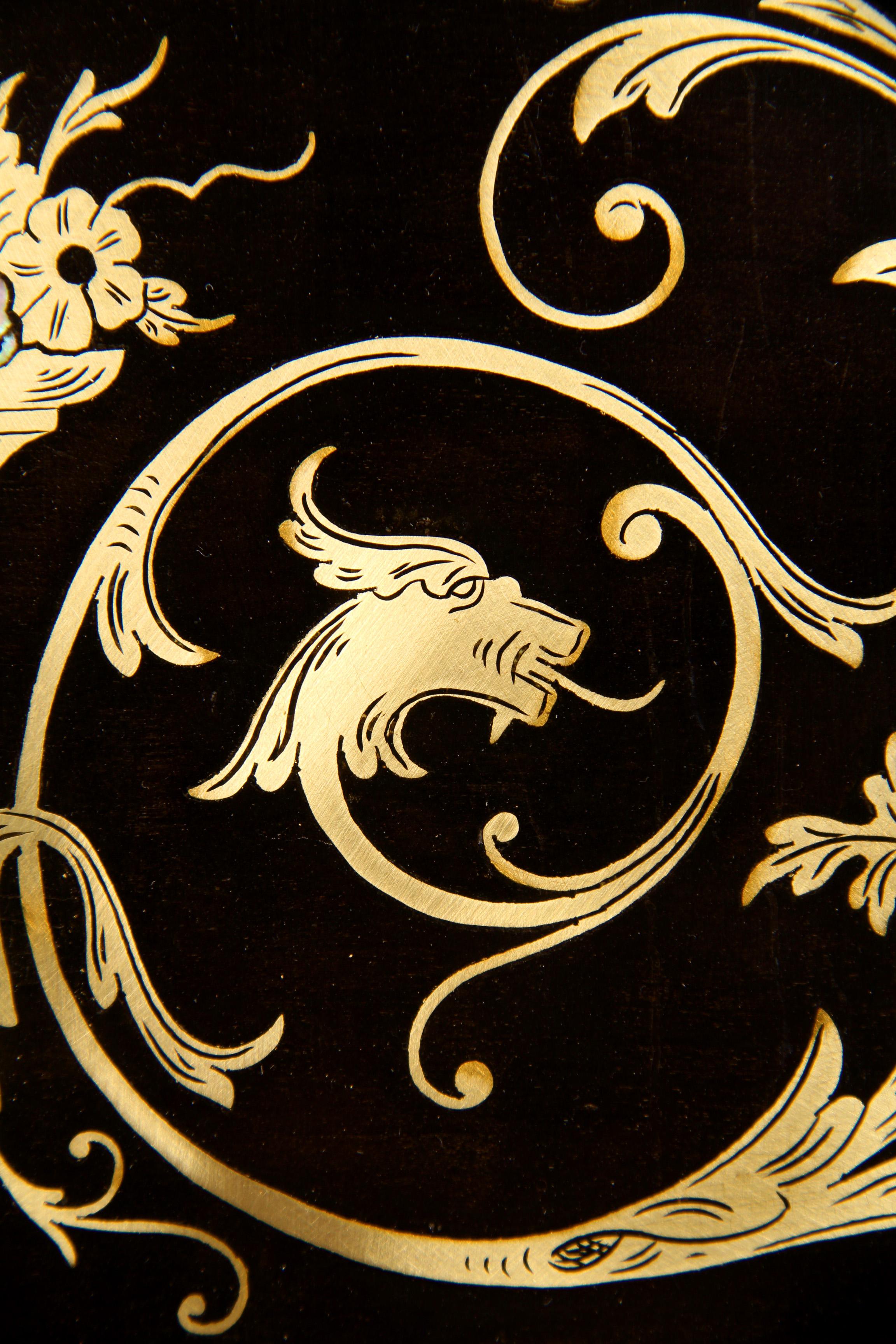 Opulent Secretary in Napoleon III - Makart Style, Vienna, circa 1880 In condizioni buone in vendita a Greven, DE