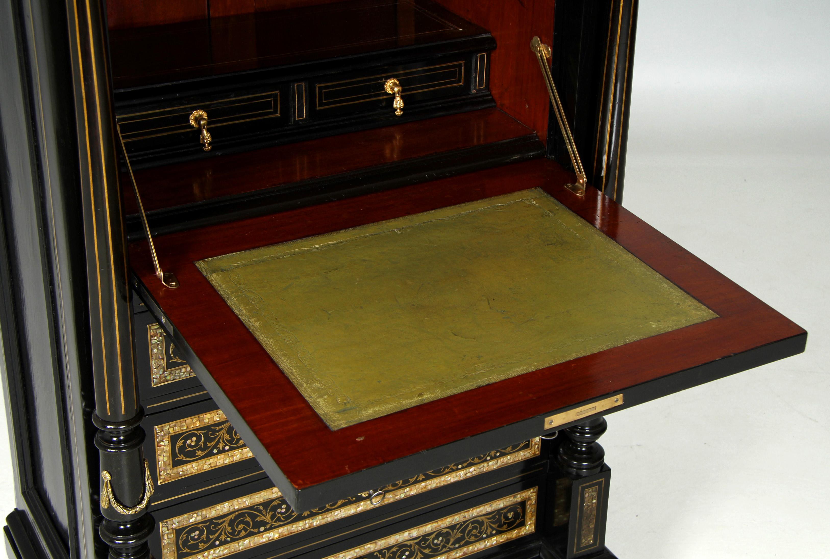 Opulent Secretary in Napoleon III - Makart Style, Vienna, circa 1880 in vendita 1