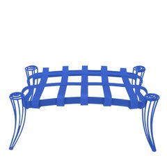 Puf de jardín azul Opus de Carlo Rampazzi