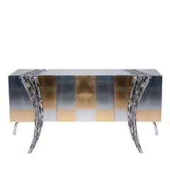 Aparador Opus Futura Oro y Plata de Carlo Rampazzi