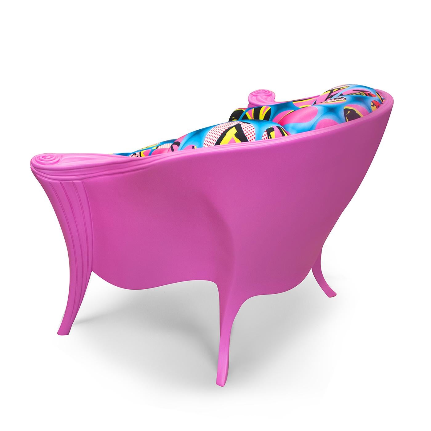 Italian Opus Futura Pink Artestoria armchair By Carlo Rampazzi For Sale
