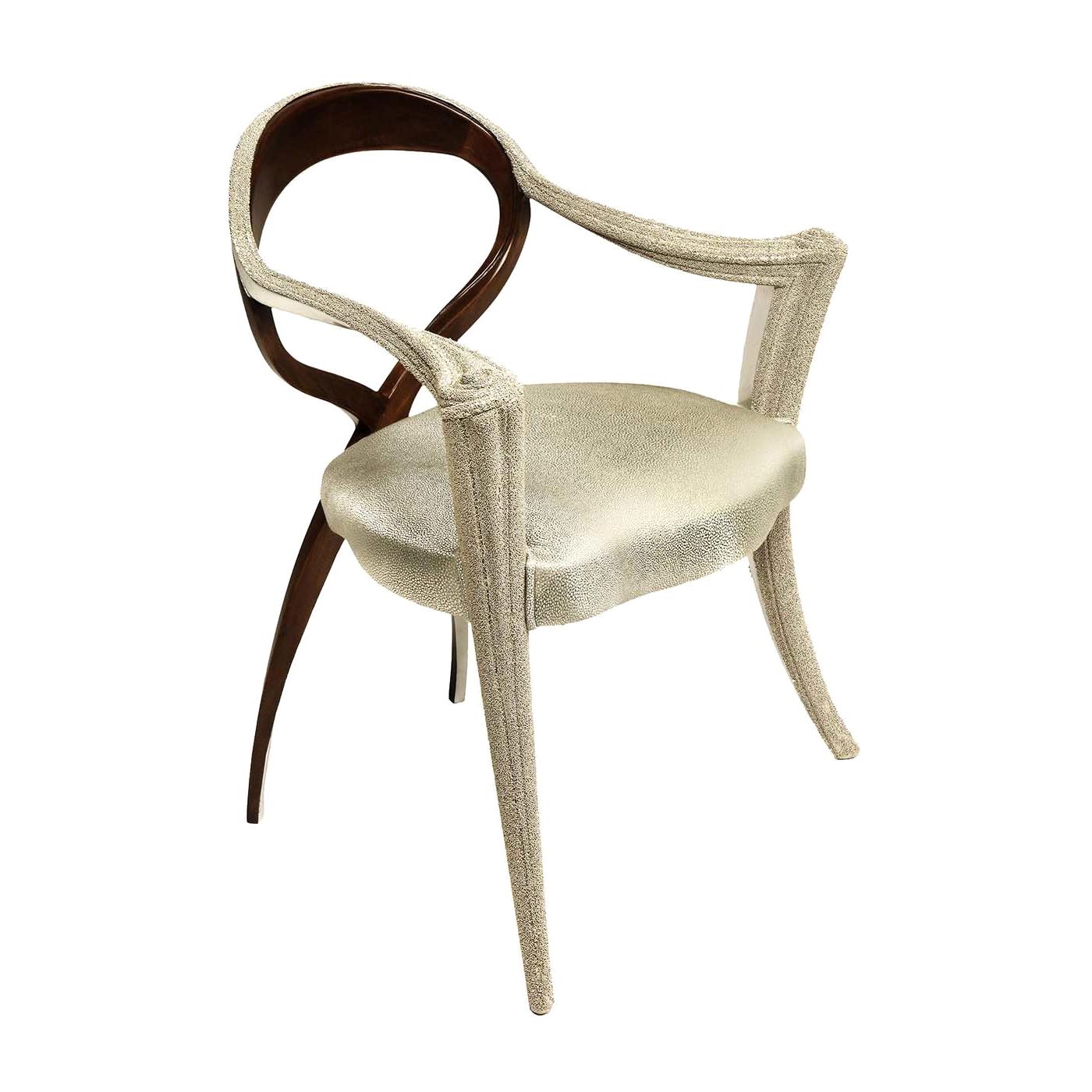 Opus Futura White Caviar Chair by Carlo Rampazzi For Sale