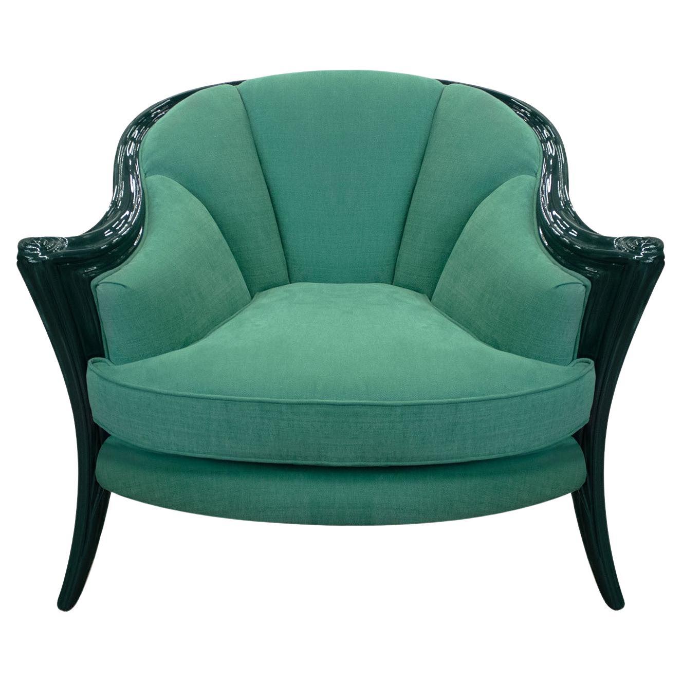 Opus Malachite Armchair By Carlo Rampazzi