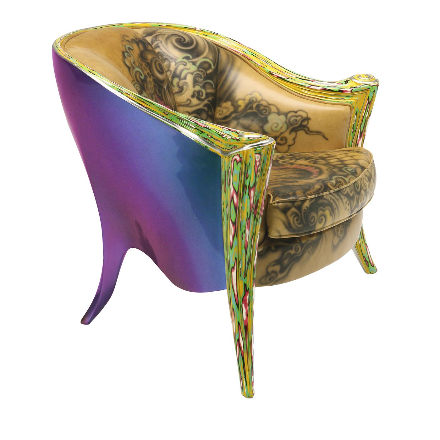 Opus Tattoo Armchair by Carlo Rampazzi For Sale 1