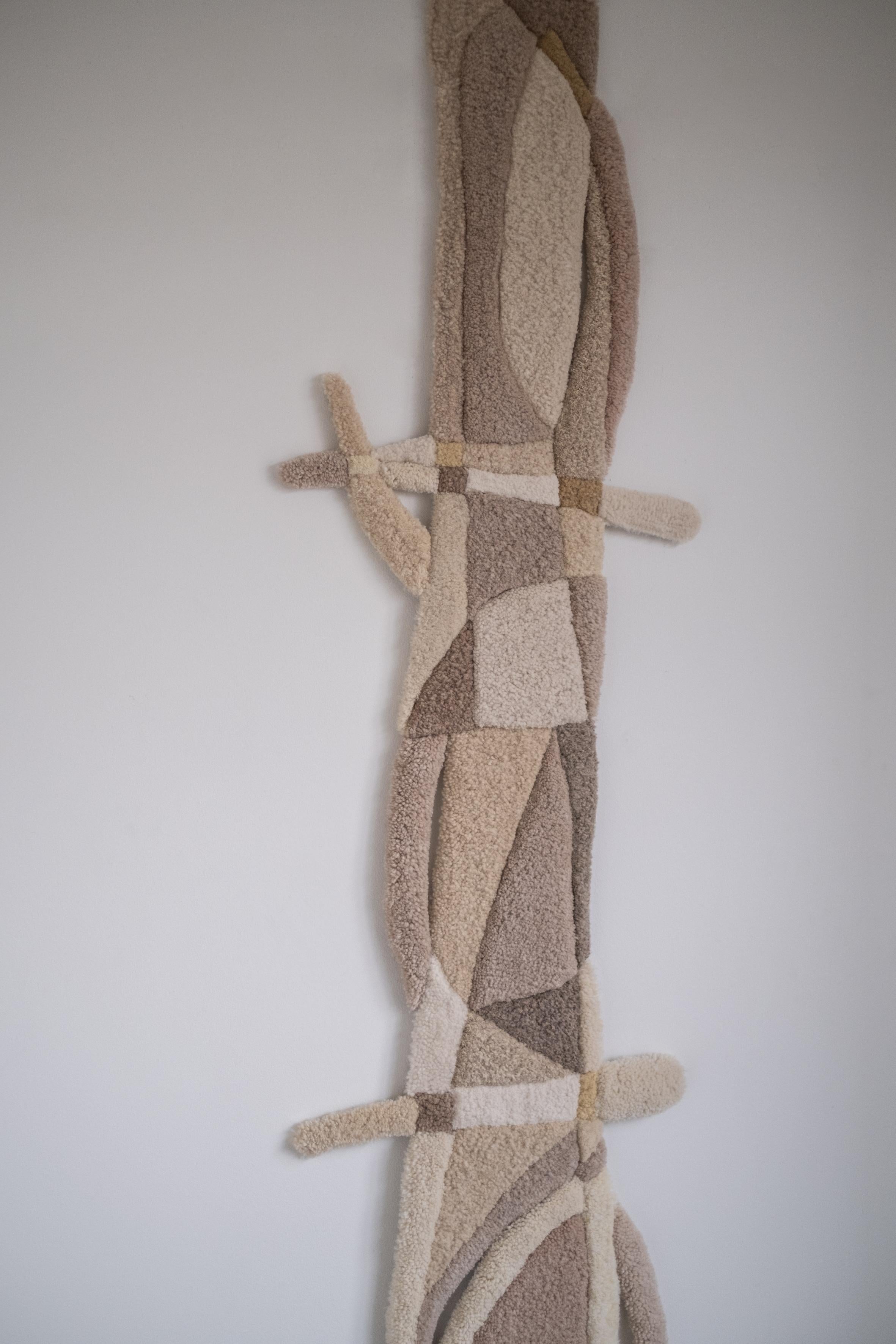 Post-Modern Opus XLII Handmade Wool Tapestry by Mira Sohlen