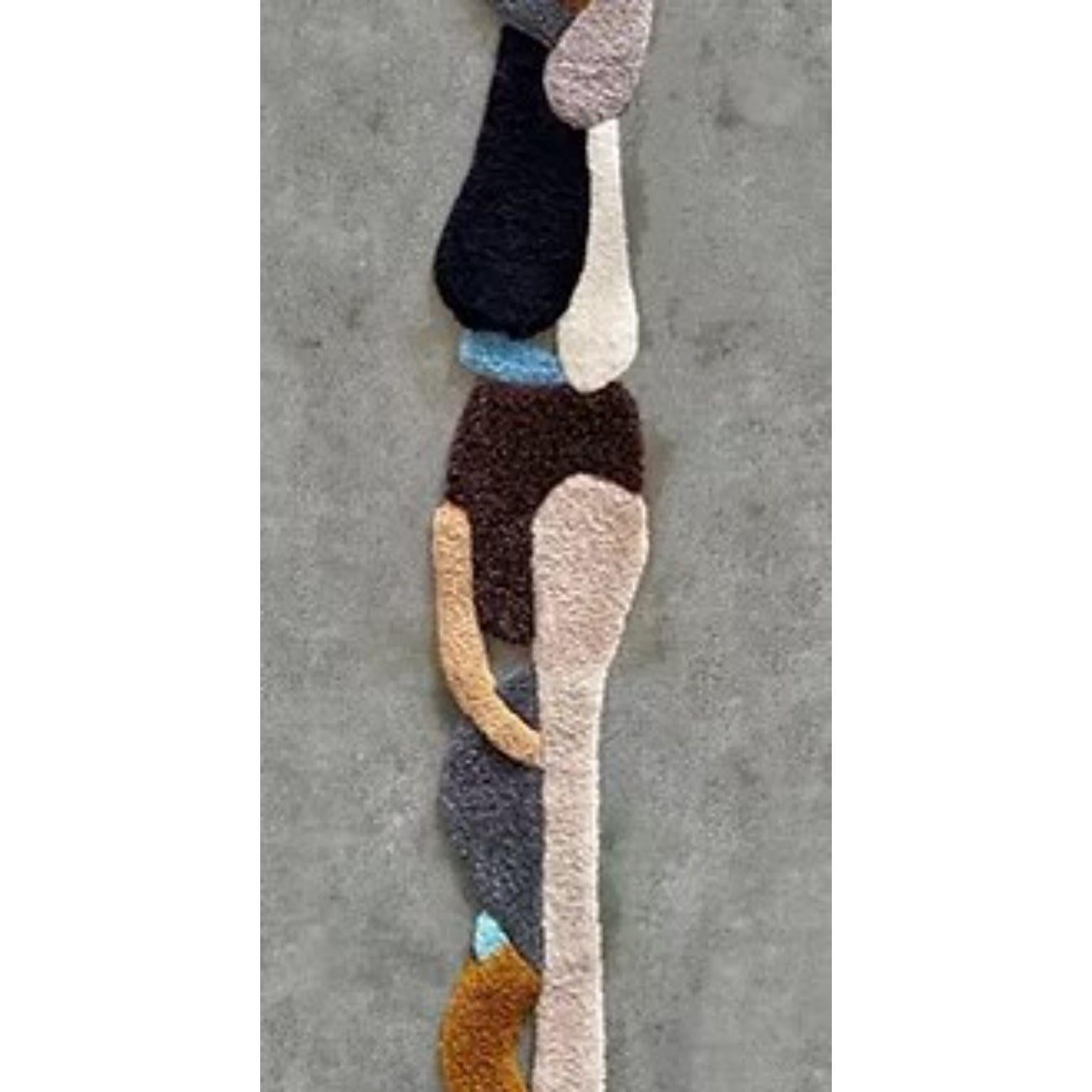 Opus XXXIX, handgefertigter Wandteppich aus Wolle von Mira Sohlen (Postmoderne) im Angebot