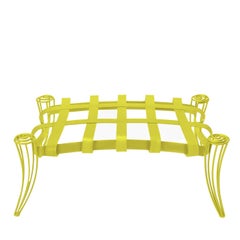 Puf de jardín amarillo Opus de Carlo Rampazzi