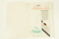 Popular brochure of life aboard the ships of the ITALIAN Line company