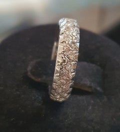 Or18ct Wedding Ring Set With Old Cut Diamonds