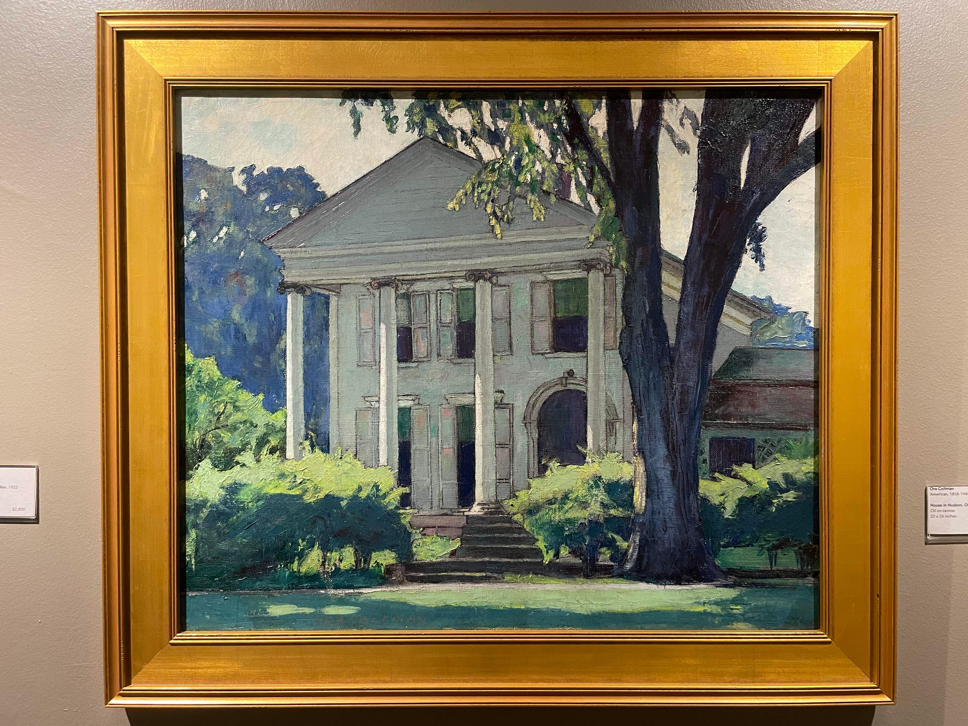 House in Hudson, Ohio, Late 19th Century Painting by Cleveland School Artist For Sale 8