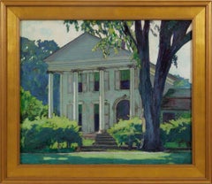 Antique House in Hudson, Ohio, Late 19th Century Painting by Cleveland School Artist