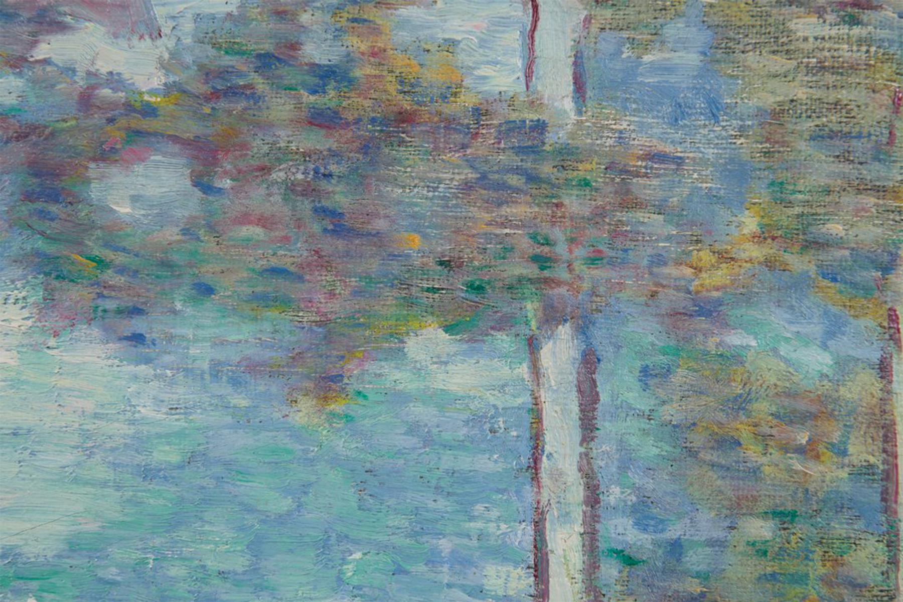 Retrato de De Forest Mellon, principios del siglo XX c/ Paisaje, Escuela de Cleveland en venta 1