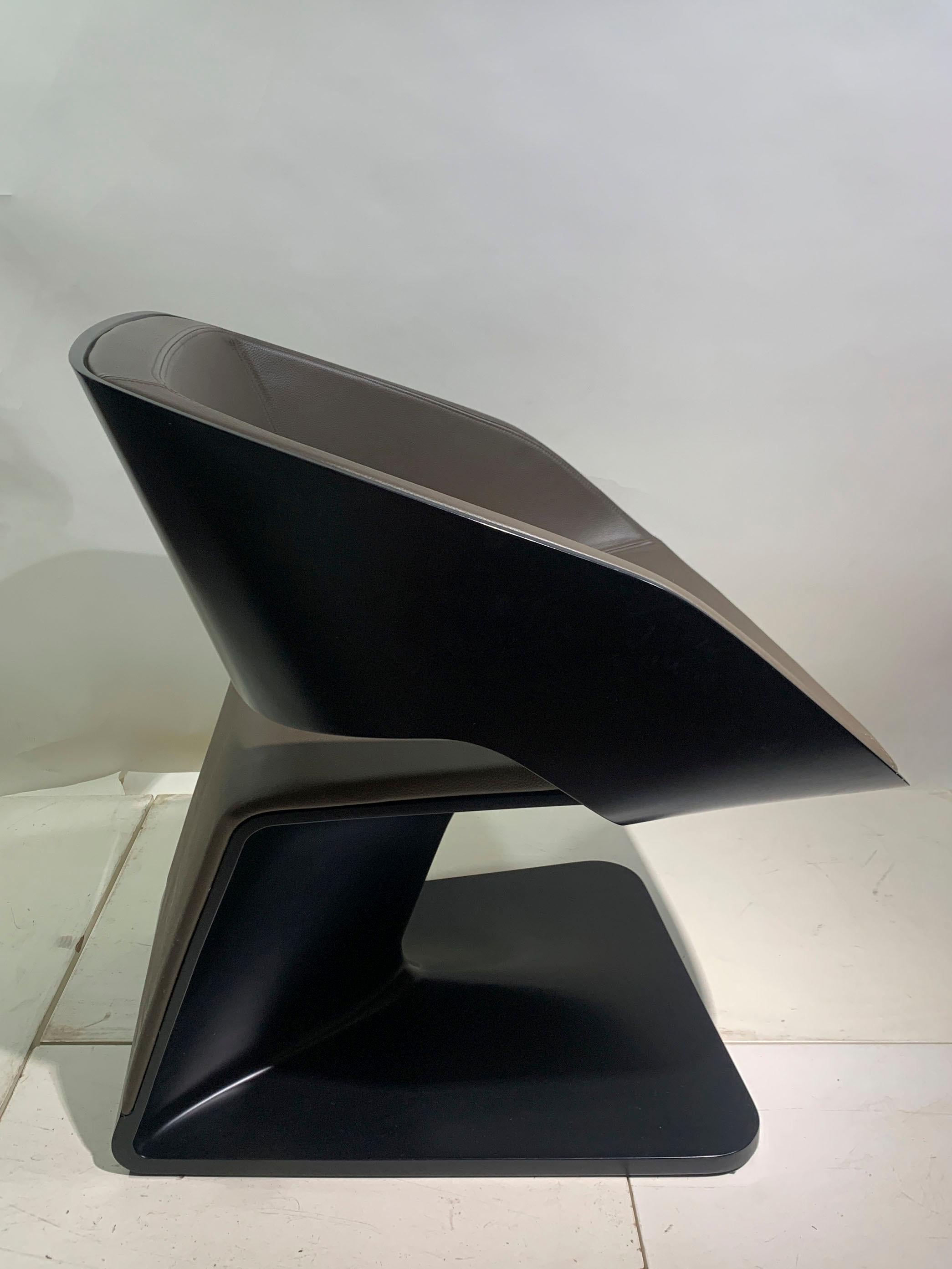 Fauteuil Ora-Gami avec repose-pieds conçu par Ora Ito pour Steiner Paris en vente 2