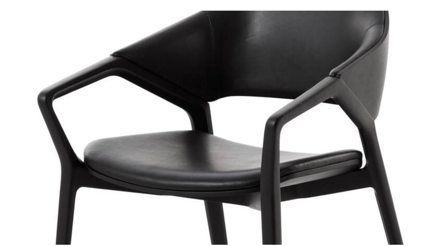 Ora Ito, Frassino Tinto Nero Ico Stuhl für Cassina im Angebot 2