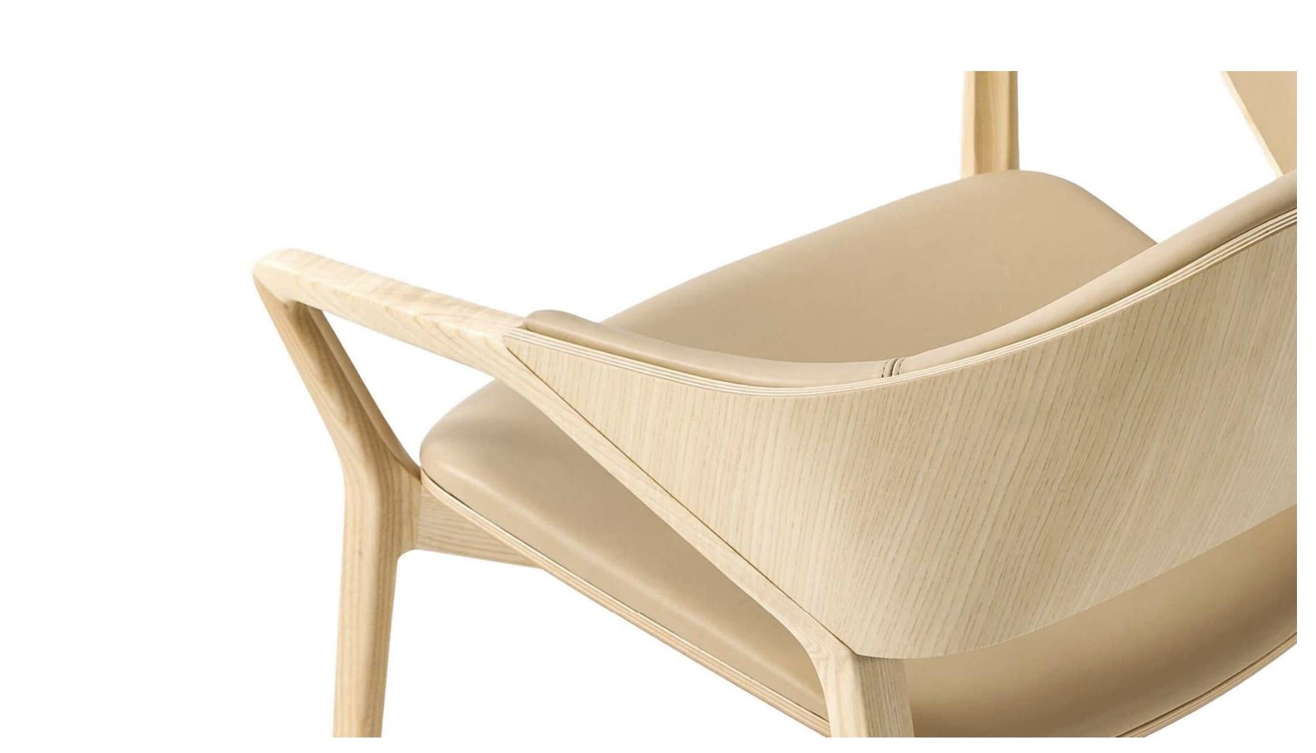 Ora Ïto, Natürliches Eschenholz Ico Design Stuhl für Cassina (Moderne der Mitte des Jahrhunderts) im Angebot