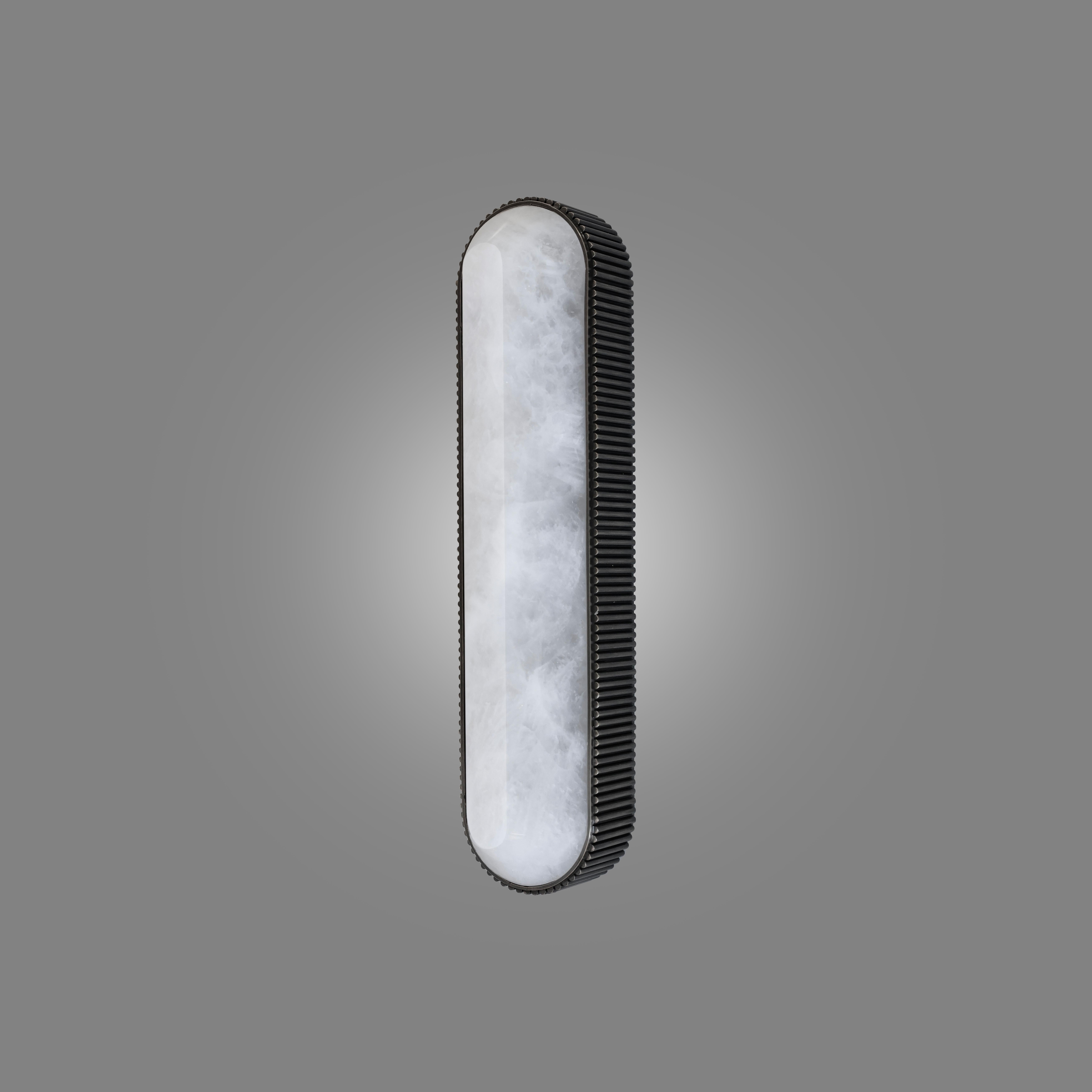 ORA19 Rock Crystal Sconce By Phoenix In New Condition For Sale In New York, NY