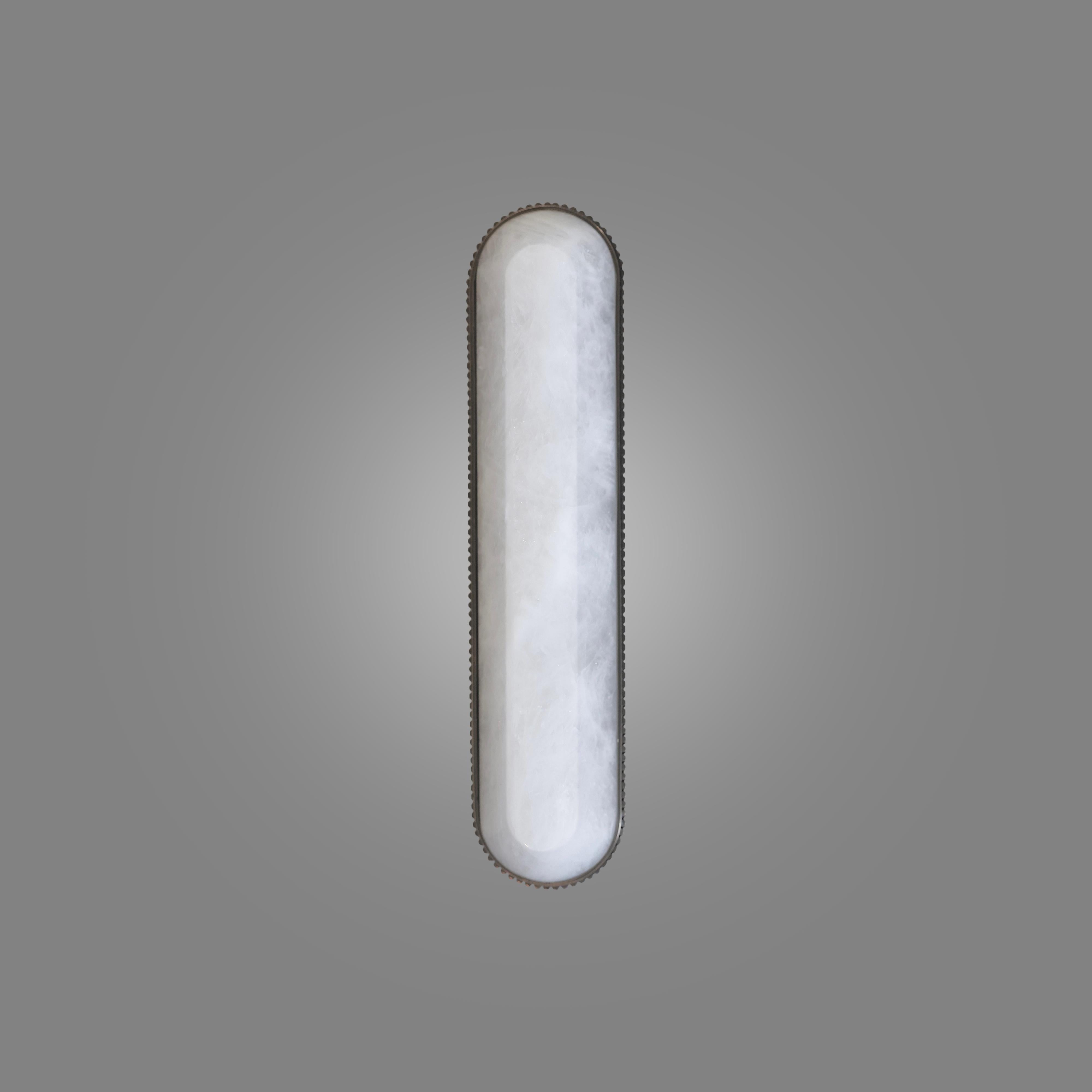 Contemporary ORA19 Rock Crystal Sconce By Phoenix For Sale