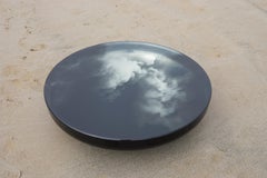 Oracle Coffee Table in Mirror Polished Stainless Steel & Glass by Julien Vidame