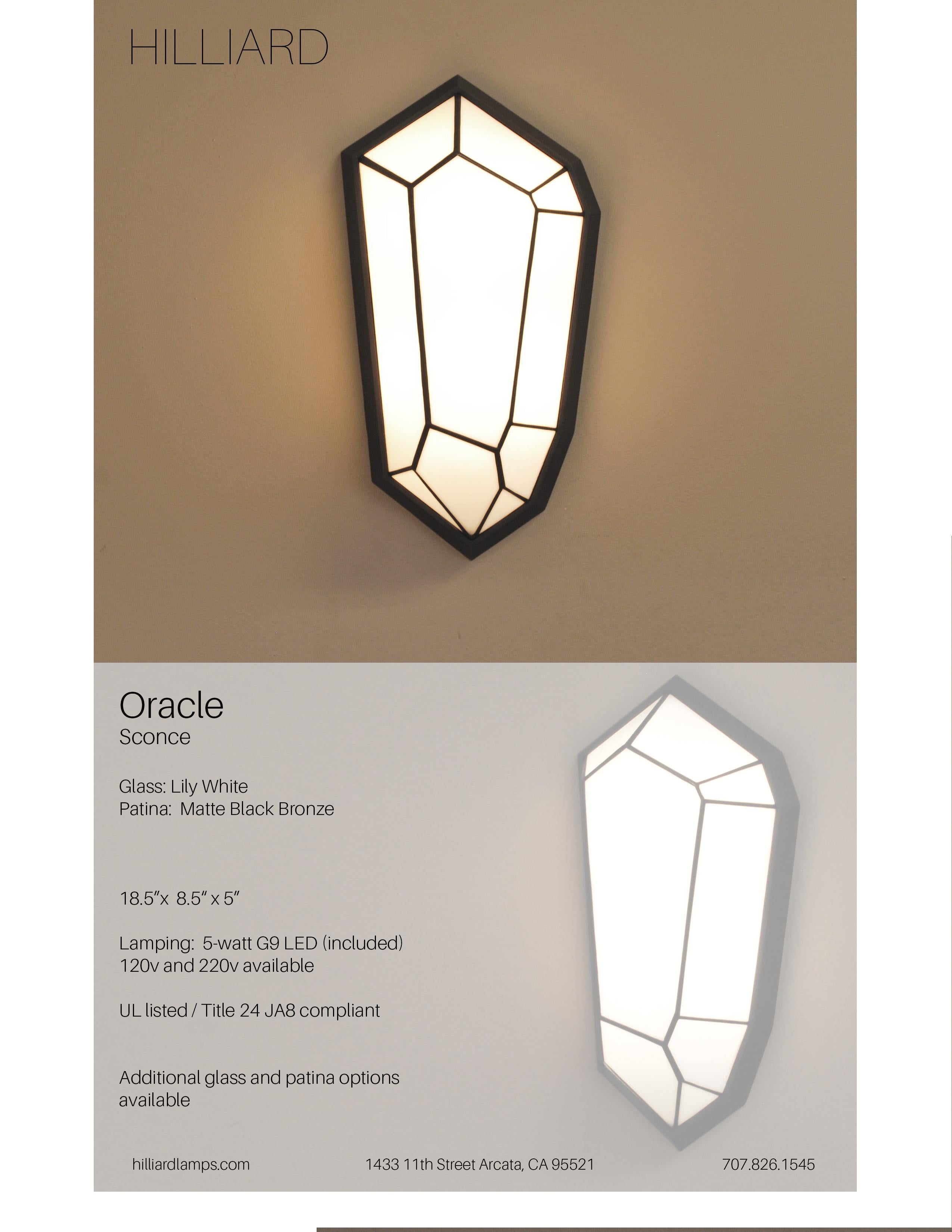 Modern Oracle Sconce For Sale