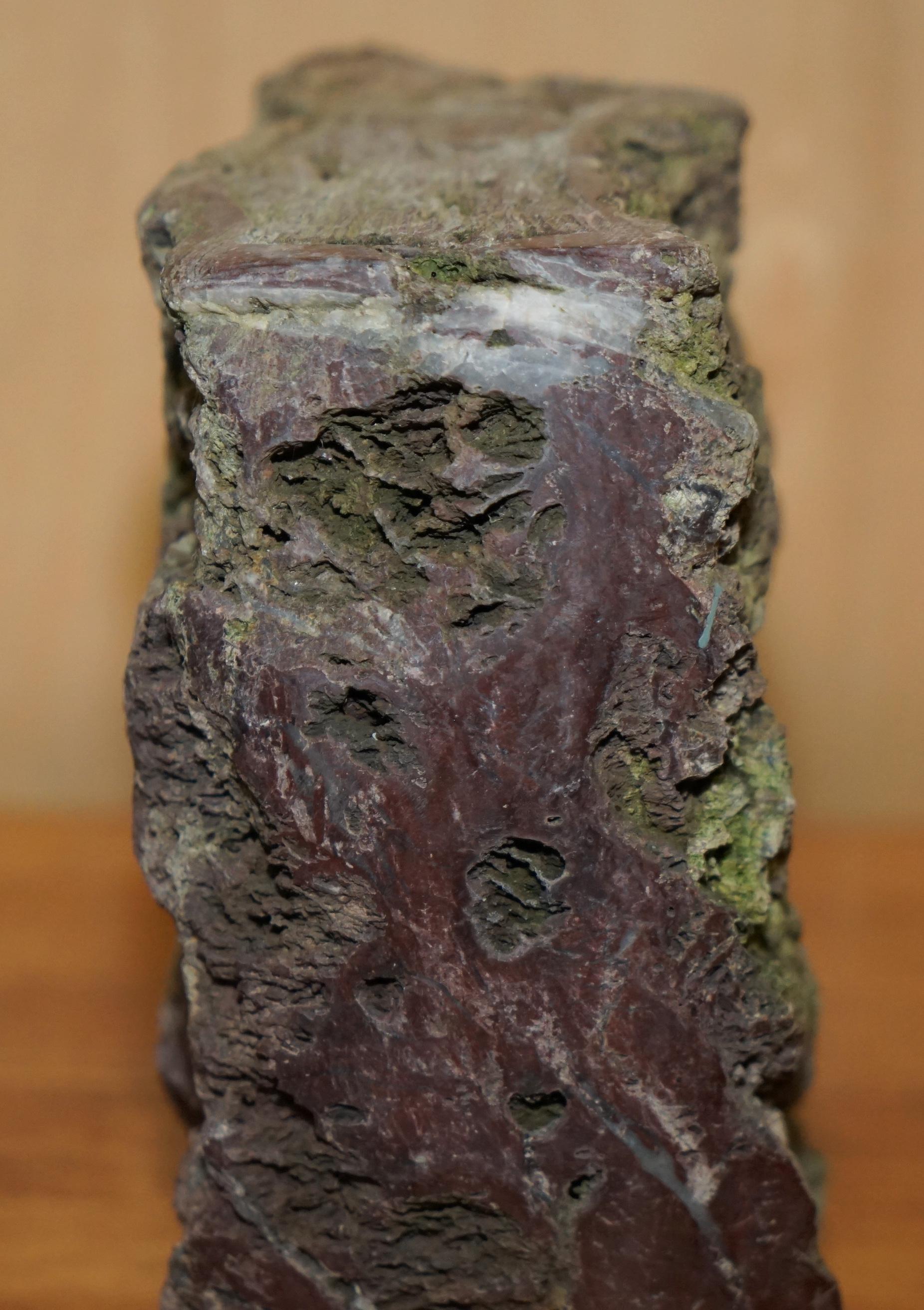 ORANELY SULPTED ANTIQUE LIBRARY BOOK CARVED FROM ROCK OF A VERY RUSTiC PART Set im Angebot 1