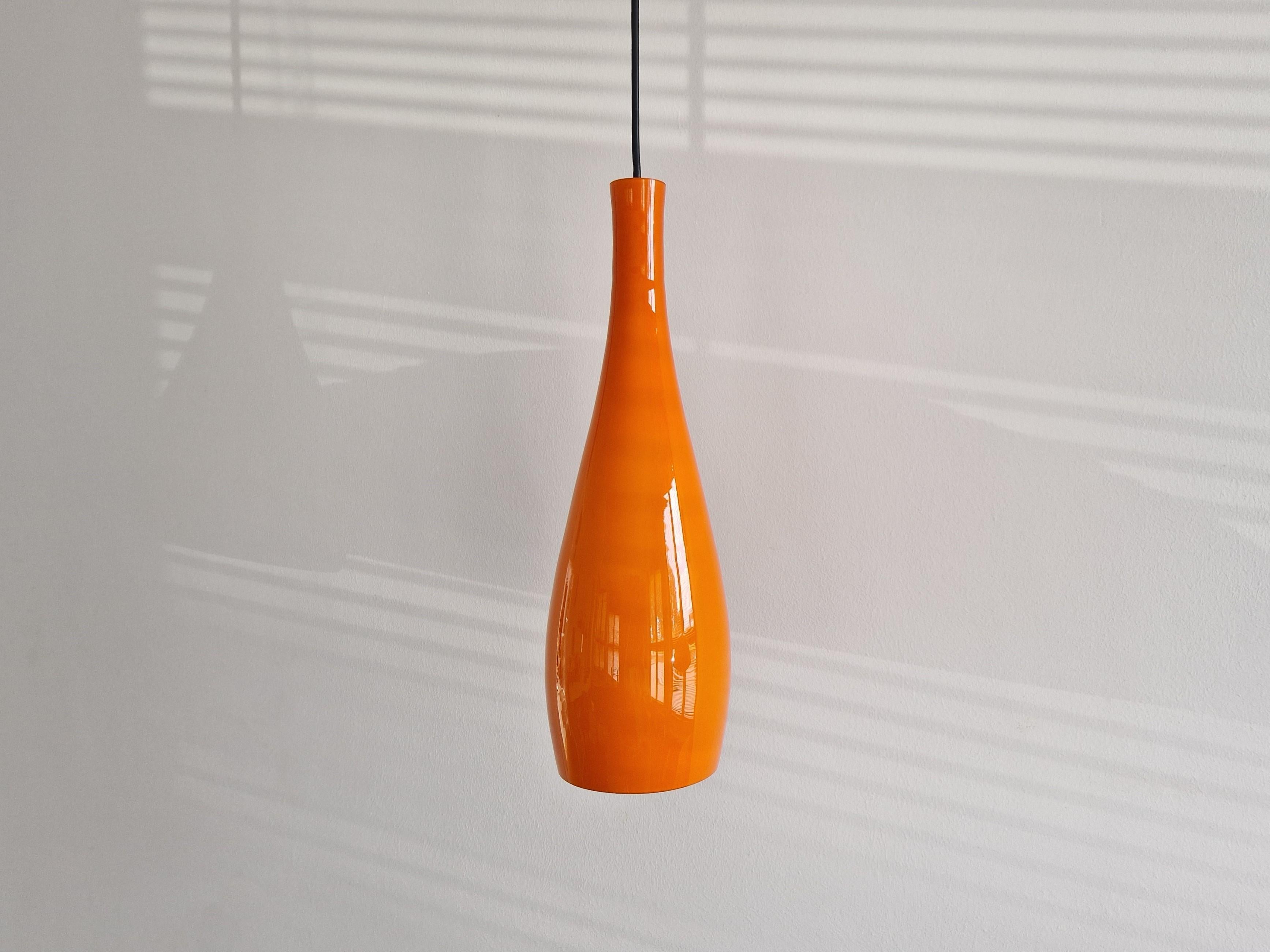Glass Orang glass 'Bang' pendant lamp by Jacob E. Bang for Fog & Mørup For Sale