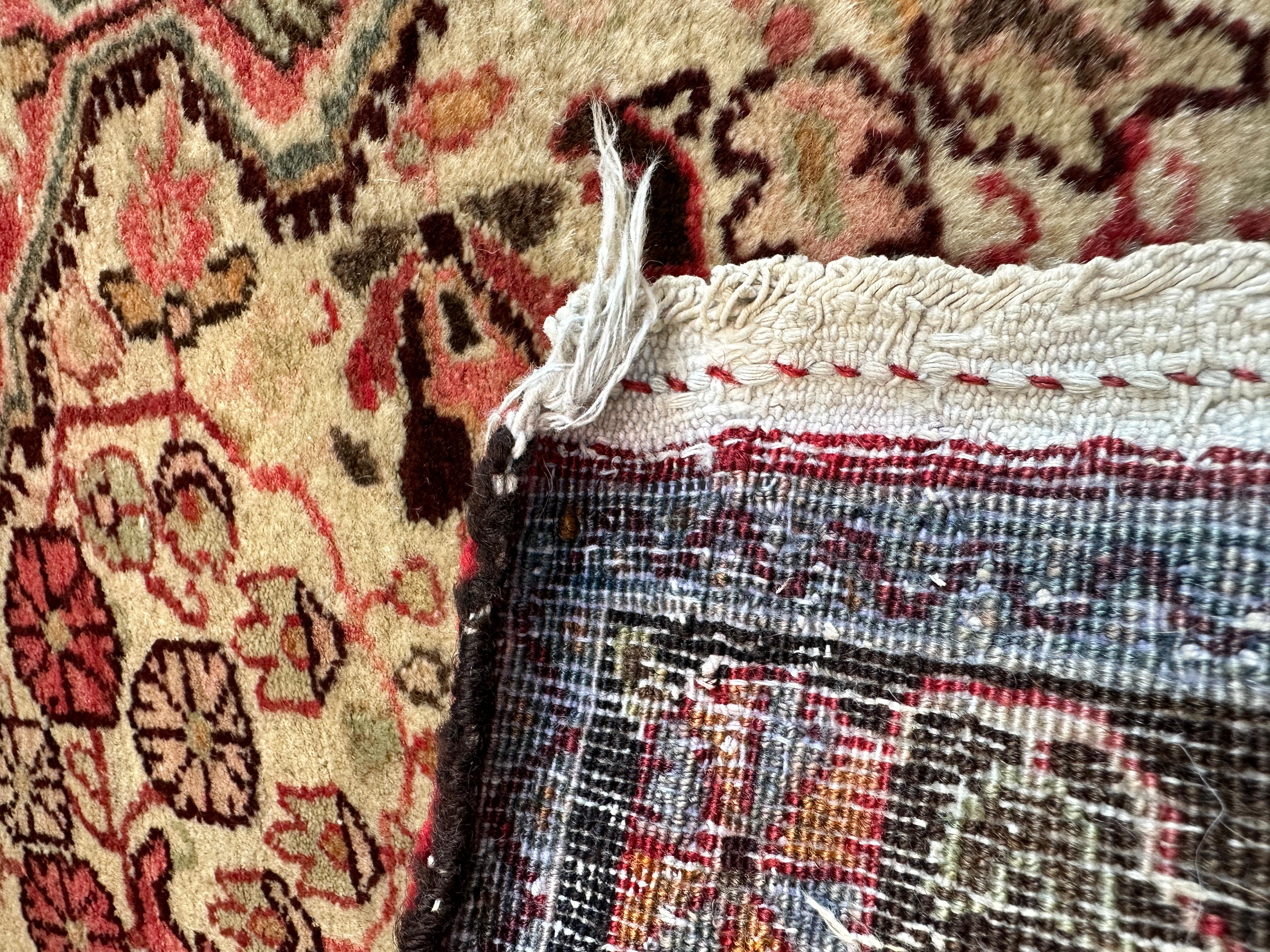Altpersischer Akzentteppich in Orange und Brown (Handgewebt) im Angebot