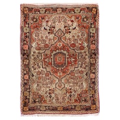 Altpersischer Akzentteppich in Orange und Brown