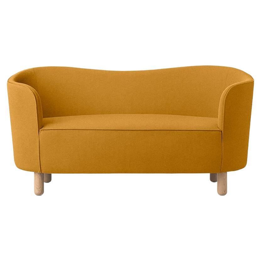 Orange and Natural Oak Raf Simons Vidar 3 Mingle Sofa by Lassen For Sale