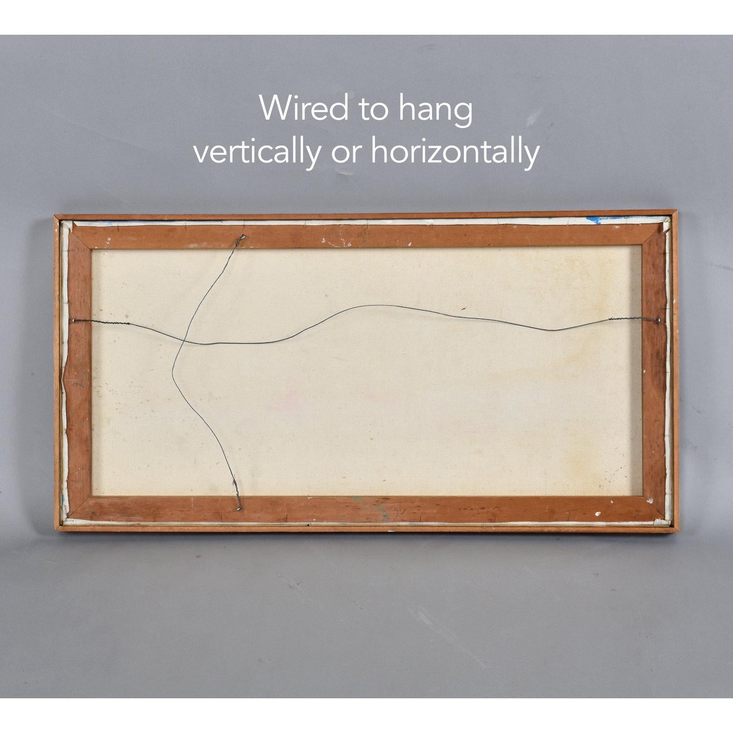 XX secolo Quadro espressionista astratto arancione e bianco in vendita
