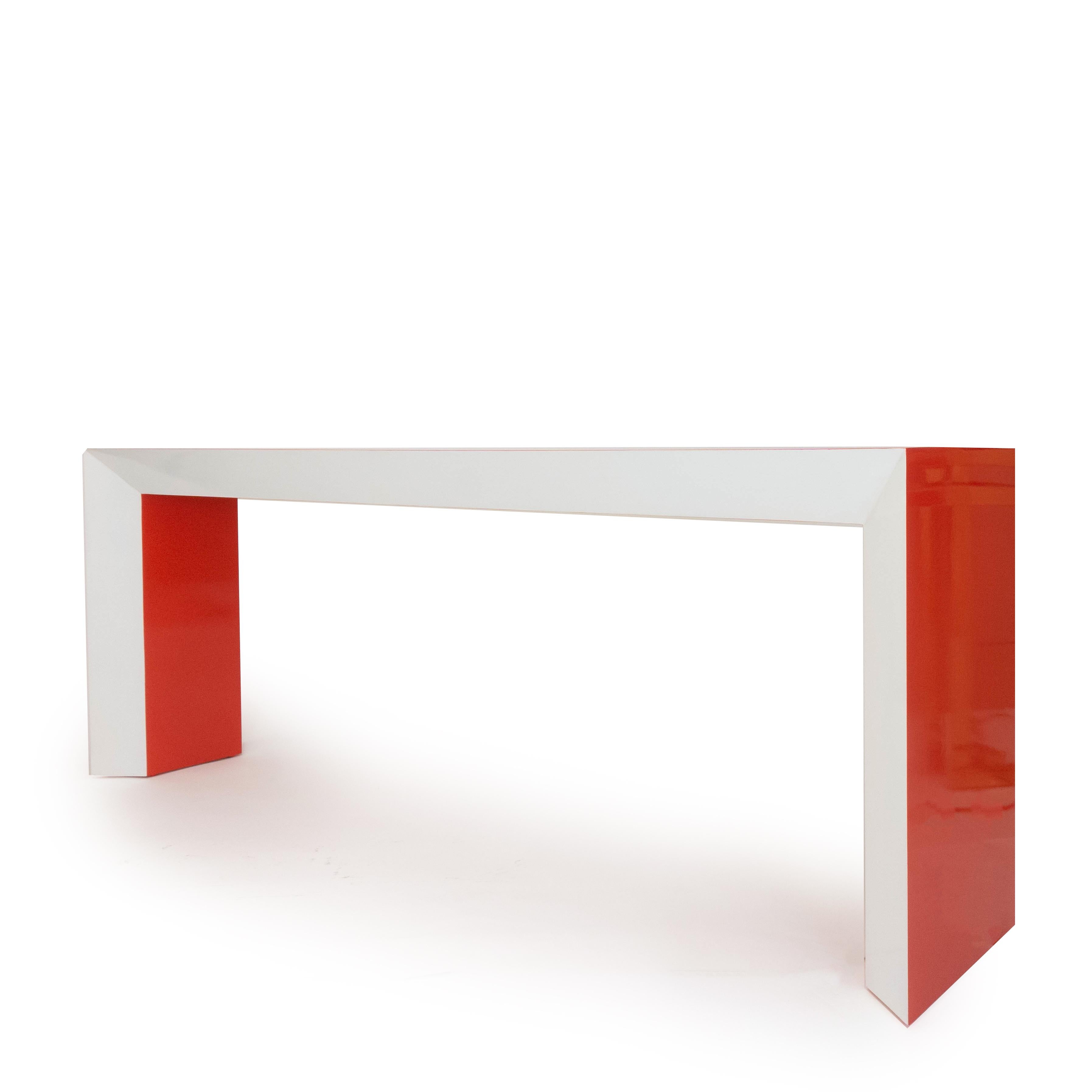 white parsons table