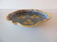 Orange and Yellow Talavera Mexican Terracotta Decorative Bowl