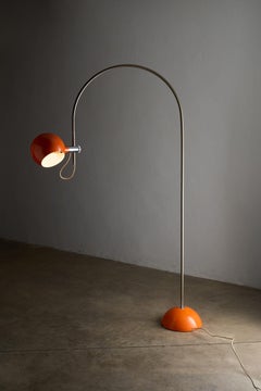 Orange Arc Floor Lamp by Cosack