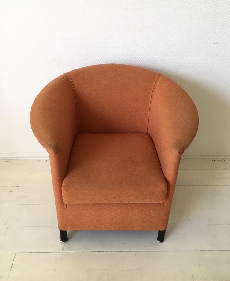 Orange Armchair by Paolo Piva for Wittmann, Model Aura For Sale at 1stDibs